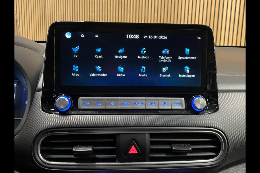 Hyundai Kona EV Fashion 64 kWh|100% SOH|FACELIFT|3-FASE|1/2 LEDER|ACC|NAVI|CAMERA|CARPLAY|STOELVERW|NAVI|ORG.NL|NAP|1e EIG.|IN.BTW