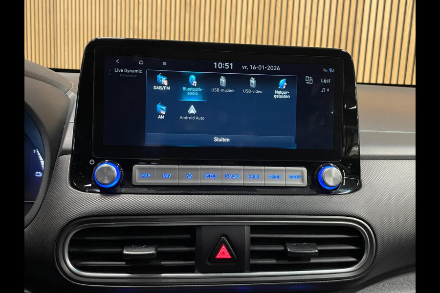 Hyundai Kona EV Fashion 64 kWh|100% SOH|FACELIFT|3-FASE|1/2 LEDER|ACC|NAVI|CAMERA|CARPLAY|STOELVERW|NAVI|ORG.NL|NAP|1e EIG.|IN.BTW