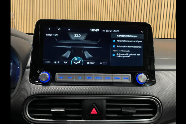 Hyundai Kona EV Fashion 64 kWh|100% SOH|FACELIFT|3-FASE|1/2 LEDER|ACC|NAVI|CAMERA|CARPLAY|STOELVERW|NAVI|ORG.NL|NAP|1e EIG.|IN.BTW