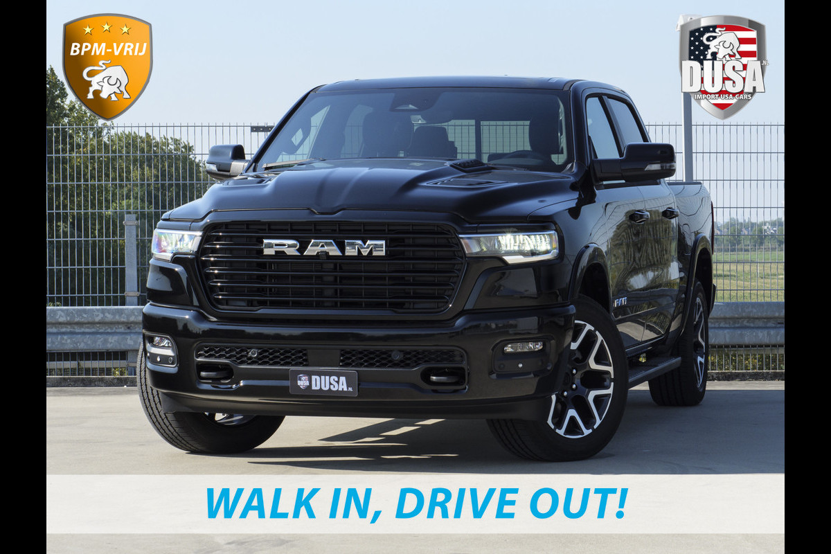 Dodge Ram 1500 | Laramie | Sport | Crew Cab | 4X4 | Panorama | 12-inch Touchscreen | Sport | BPM VRIJ Getoonde accessoires zijn verkrijgbaar tegen meerprijs