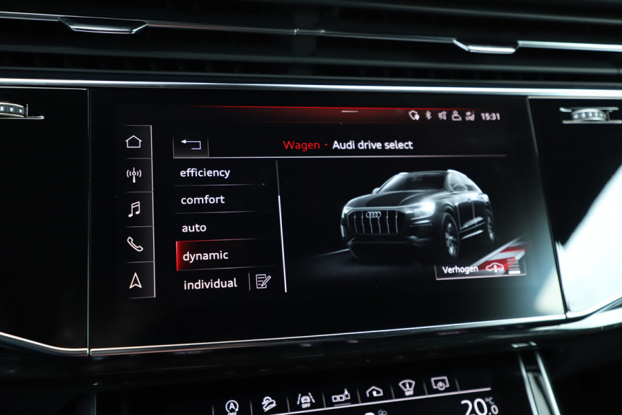Audi Q8 55 TFSI quattro Pro Line S | 340PK | Luchtvering | Achterasbesturing | Head-up | Memory | B&O | Sfeerverlichting | Keyless-go |