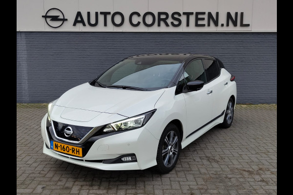 Nissan Leaf e+ Business Executive 62kWh SOH 90% Warmtepomp Trekhaak Leder Navi Ecc Bose®-Hifi Apple Carplay Android Auto Adap.Cruise 360°Camera Stoel+Stuurverwarming Led Two-Tone lak 1e Eigenaar Origineel Nederlandse Auto