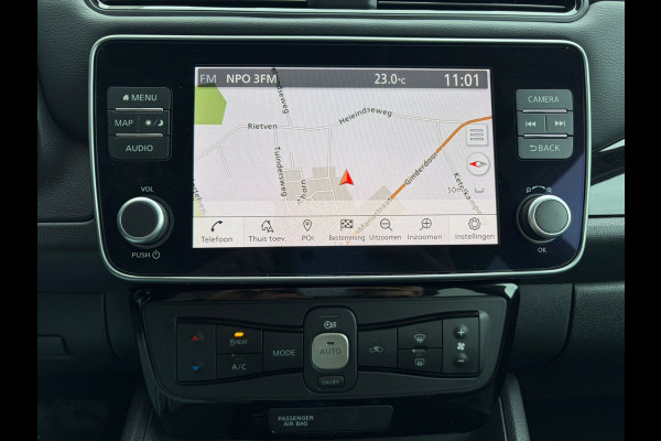 Nissan Leaf e+ 218pk 62kWh Soh 90% Leer Grootste ACCU Warmtepomp Trekhaak Business Executive Ecc Bose®-Hifi Apple Carplay Android Auto Adap. 360°Camera Stoel+Stuurverwarming Led Two-Tone lak 1e Eigenaar Origineel Nederlandse Auto