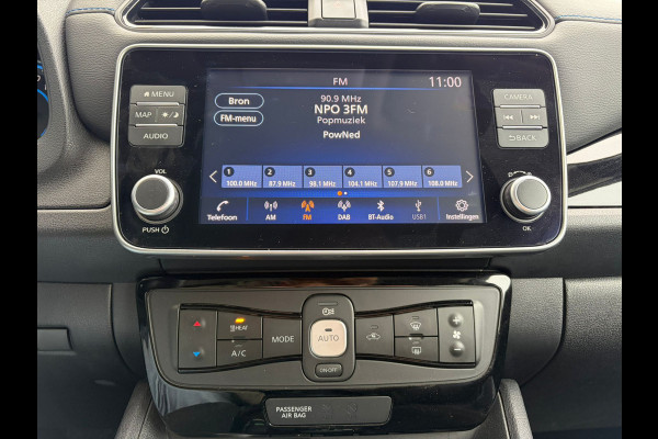 Nissan Leaf e+ 218pk 62kWh Soh 90% Leer Grootste ACCU Warmtepomp Trekhaak Business Executive Ecc Bose®-Hifi Apple Carplay Android Auto Adap. 360°Camera Stoel+Stuurverwarming Led Two-Tone lak 1e Eigenaar Origineel Nederlandse Auto