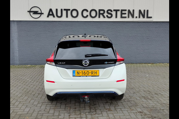 Nissan Leaf e+ 218pk 62kWh Soh 90% Leer Grootste ACCU Warmtepomp Trekhaak Business Executive Ecc Bose®-Hifi Apple Carplay Android Auto Adap. 360°Camera Stoel+Stuurverwarming Led Two-Tone lak 1e Eigenaar Origineel Nederlandse Auto