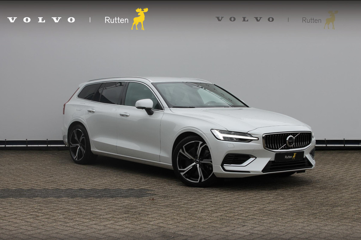 Volvo V60 T6 350PK Plug-in hybrid AWD Plus Bright Long Range / 19" lichtmetalen velgen / Harman Kardon Audio / Adaptieve Cruise Control / Elektrisch verstelbare voorstoelen met geheugen