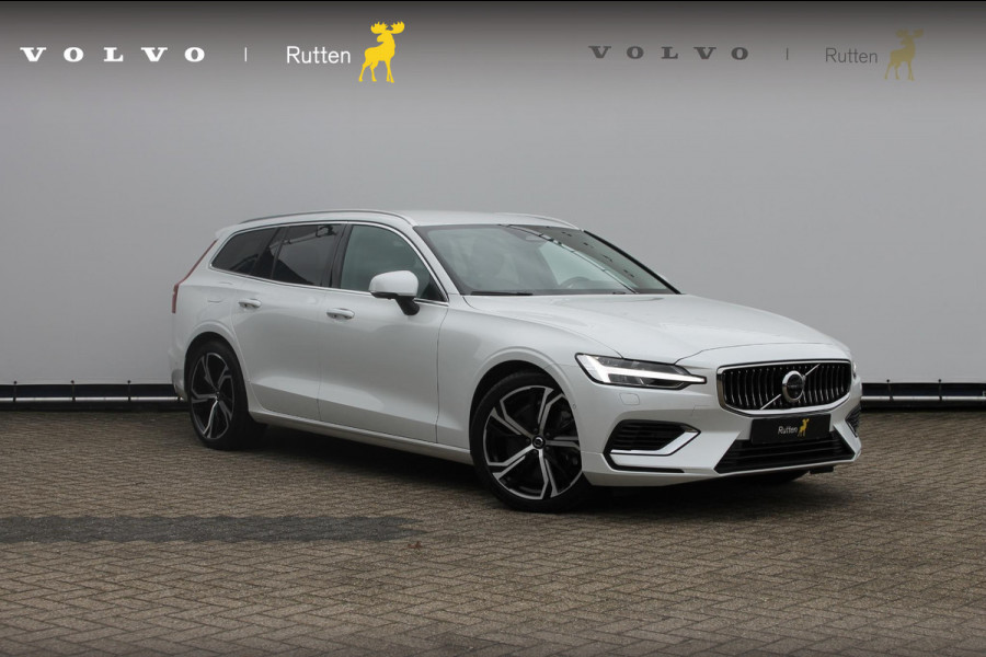 Volvo V60 T6 350PK Plug-in hybrid AWD Plus Bright Long Range / 19" lichtmetalen velgen / Harman Kardon Audio / Adaptieve Cruise Control / Elektrisch verstelbare voorstoelen met geheugen