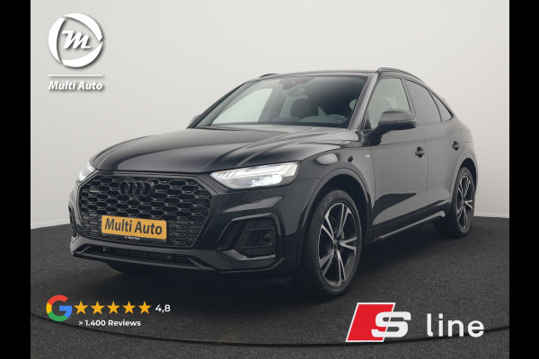 Audi Q5 Sportback 55 TFSI e Quattro 2x S-Line Plug In Hybrid 367pk PHEV | Luchtvering | Sfeerverlichting | Bang & Olufsen | Valcona Sportstoelen Verwarmd | Camera | Apple Carplay | Virtual | Keyless | Navigatie | DAB | 20"L.M |