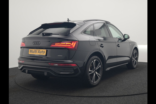 Audi Q5 Sportback 55 TFSI e Quattro 2x S-Line Plug In Hybrid 367pk PHEV | Luchtvering | Sfeerverlichting | Bang & Olufsen | Valcona Sportstoelen Verwarmd | Camera | Apple Carplay | Virtual | Keyless | Navigatie | DAB | 20"L.M |