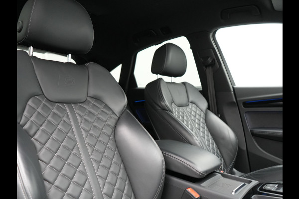 Audi Q5 Sportback 55 TFSI e Quattro 2x S-Line Plug In Hybrid 367pk PHEV | Luchtvering | Sfeerverlichting | Bang & Olufsen | Valcona Sportstoelen Verwarmd | Camera | Apple Carplay | Virtual | Keyless | Navigatie | DAB | 20"L.M |
