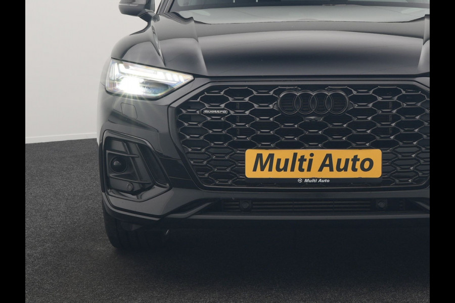 Audi Q5 Sportback 55 TFSI e Quattro 2x S-Line Plug In Hybrid 367pk PHEV | Luchtvering | Sfeerverlichting | Bang & Olufsen | Valcona Sportstoelen Verwarmd | Camera | Apple Carplay | Virtual | Keyless | Navigatie | DAB | 20"L.M |