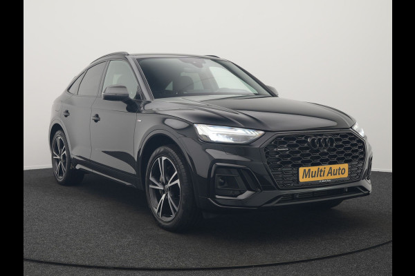 Audi Q5 Sportback 55 TFSI e Quattro 2x S-Line Plug In Hybrid 367pk PHEV | Luchtvering | Sfeerverlichting | Bang & Olufsen | Valcona Sportstoelen Verwarmd | Camera | Apple Carplay | Virtual | Keyless | Navigatie | DAB | 20"L.M |