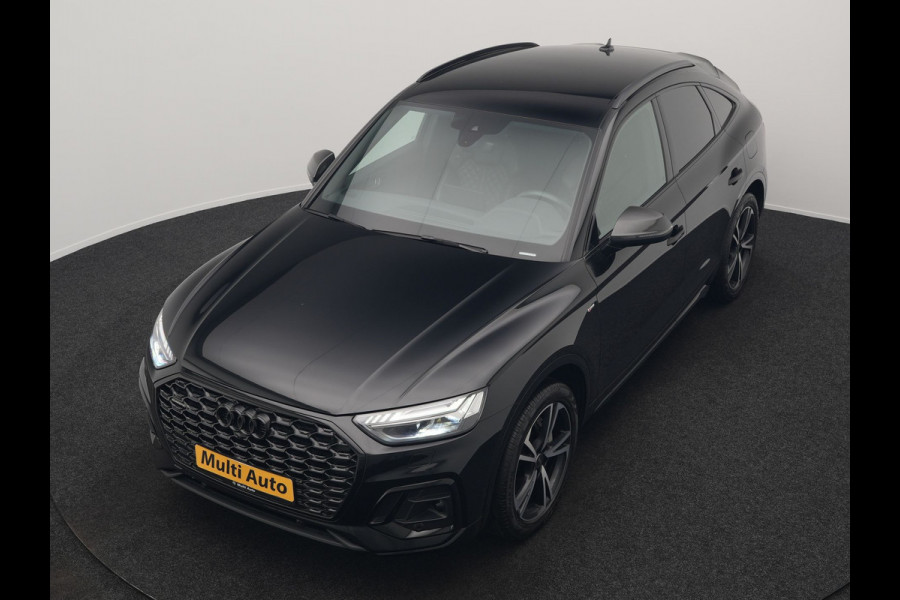 Audi Q5 Sportback 55 TFSI e Quattro 2x S-Line Plug In Hybrid 367pk PHEV | Luchtvering | Sfeerverlichting | Bang & Olufsen | Valcona Sportstoelen Verwarmd | Camera | Apple Carplay | Virtual | Keyless | Navigatie | DAB | 20"L.M |