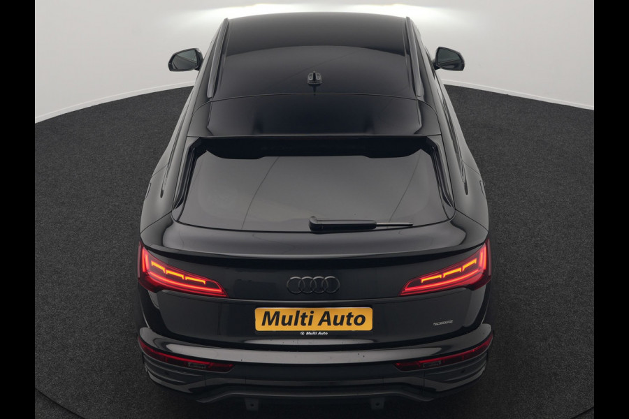 Audi Q5 Sportback 55 TFSI e Quattro 2x S-Line Plug In Hybrid 367pk PHEV | Luchtvering | Sfeerverlichting | Bang & Olufsen | Valcona Sportstoelen Verwarmd | Camera | Apple Carplay | Virtual | Keyless | Navigatie | DAB | 20"L.M |