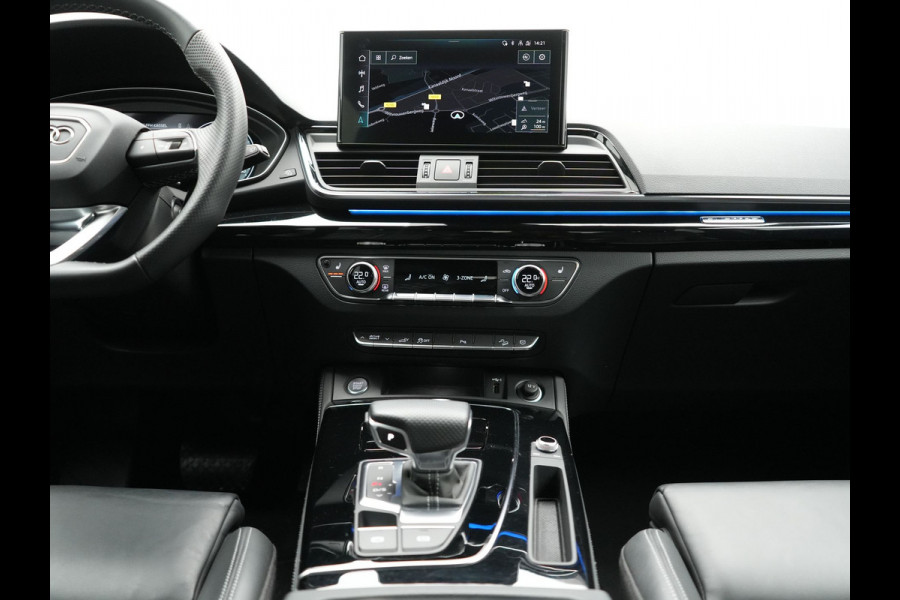 Audi Q5 Sportback 55 TFSI e Quattro 2x S-Line Plug In Hybrid 367pk PHEV | Luchtvering | Sfeerverlichting | Bang & Olufsen | Valcona Sportstoelen Verwarmd | Camera | Apple Carplay | Virtual | Keyless | Navigatie | DAB | 20"L.M |