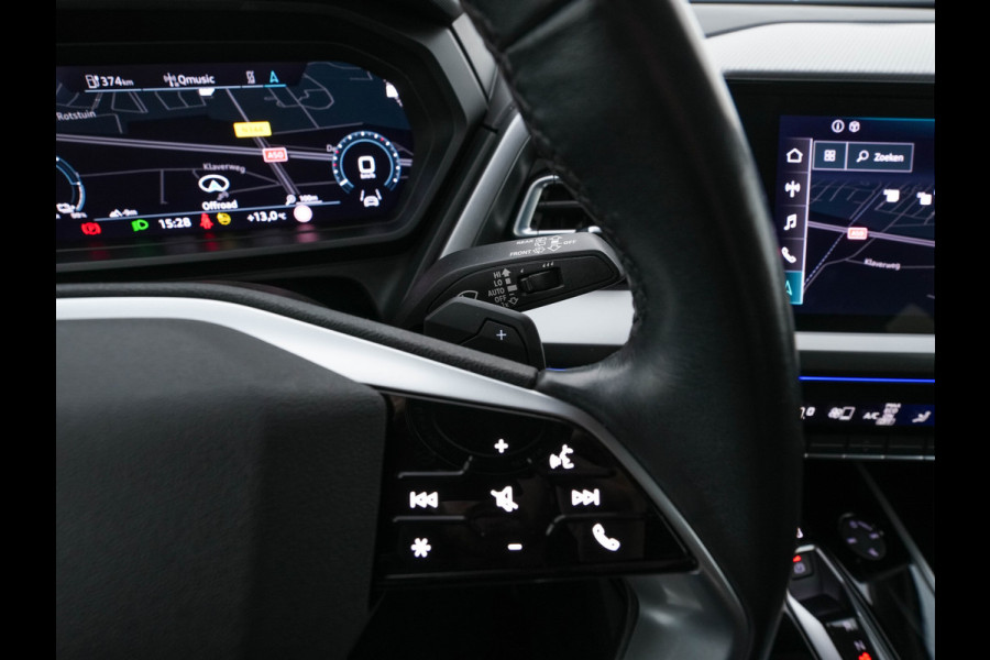 Audi Q4 e-tron 40 Launch edition Advanced Plus 77 kWh [3-Fase] {SOH-93%} (INCL-BTW) *HEATPUMP | ADAPT-CRUISE | MATRIX-LED | NAVI-FULLMAP | KEYLESS | CAMERA | DIGI-COCKPIT | DAB | AMBIENT-LIGHT | HEATED-SPORTSEATS | SHIFT-PADDLES | PRIVACY-GLASS | 19''ALU*