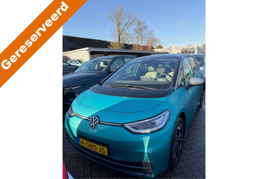 Volkswagen ID.3 BWJ 12-2020 | First Plus SOH93% 58 kWh 204PK | CAMERA | CARPLAY | LEDER/STOF | NAVI | CLIMA | STOEL&STUUR VERW |19'' LMV