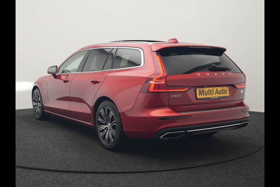 Volvo V60 T6 Recharge AWD Inscription Plug In Hybrid 340pk Dealer O.H. PHEV | Trekhaak Af Fabriek | Panodak | Camera | Harman & Kardon | Lederen Sportstoelen Verwarmd | Stuur Verwarmd | Virtual | Apple Carplay | Keyless | Navigatie | DAB |