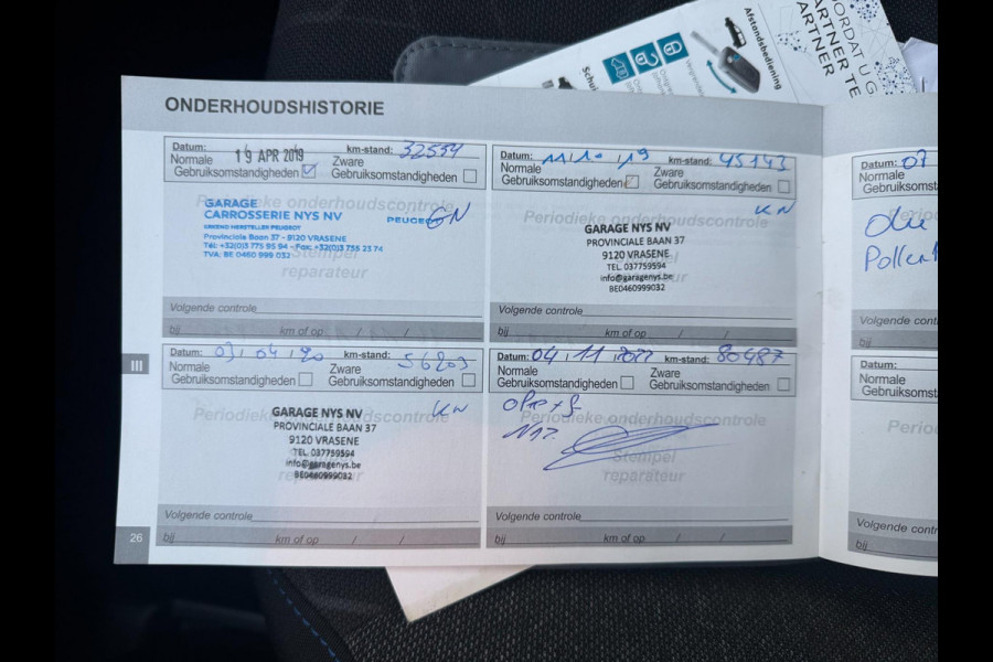 Peugeot Partner Tepee 1.2 PureTech Active | 5p | Cruise | Onderhoudshistorie