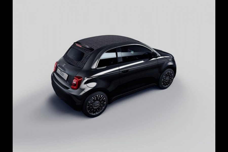 Fiat 500E Cabrio La Prima 42 kWh | 17% Bijtelling | Clima | Cruise | Leder | 17" | Priv Glass | Winter Pack | JBL Sound | BSM | Apple Carplay