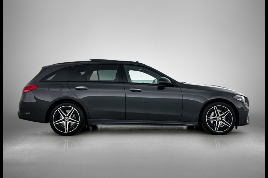 Mercedes-Benz C-Klasse Estate 300 e Star Edition LIMITED AMG | Night Pakket | Panorama Schuif-Kanteldak | Distronic | Apple CarPlay | Sfeerverlichting | Memory voorstoelen. Inclusief 24 maanden MB Certified garantie voor Europa.