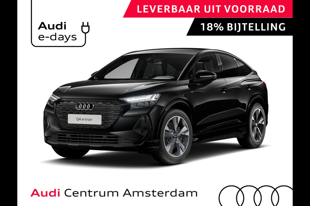 Audi Q4 Sportback e-tron 45 S edition Competition 82 kWh 286 pk | Assistentiepakket plus | Comfortpakket | Ambient lichtpakket | Stoelverwarming voor |