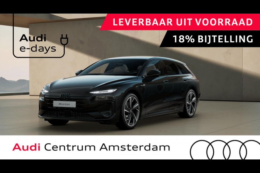 Audi A6 Avant e-tron S edition 83 kWh privacy glass, LM velgen 21", winterpakket, leder interieur
