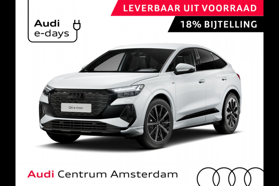 Audi Q4 Sportback e-tron 45 S edition Competition 82 kWh 286 pk | Assistentiepakket plus | Trekhaak | Ambient lichtpakket | Optiekpakket zwart plus |