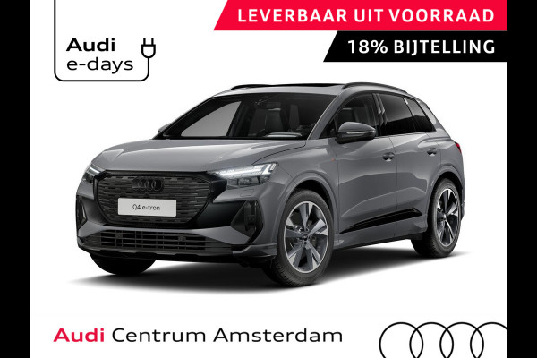 Audi Q4 e-tron 45 S edition Competition 82 kWh 286 pk | Assistentiepakket plus | Comfortpakket | Comfortsleutel | Glazen panoramadak |