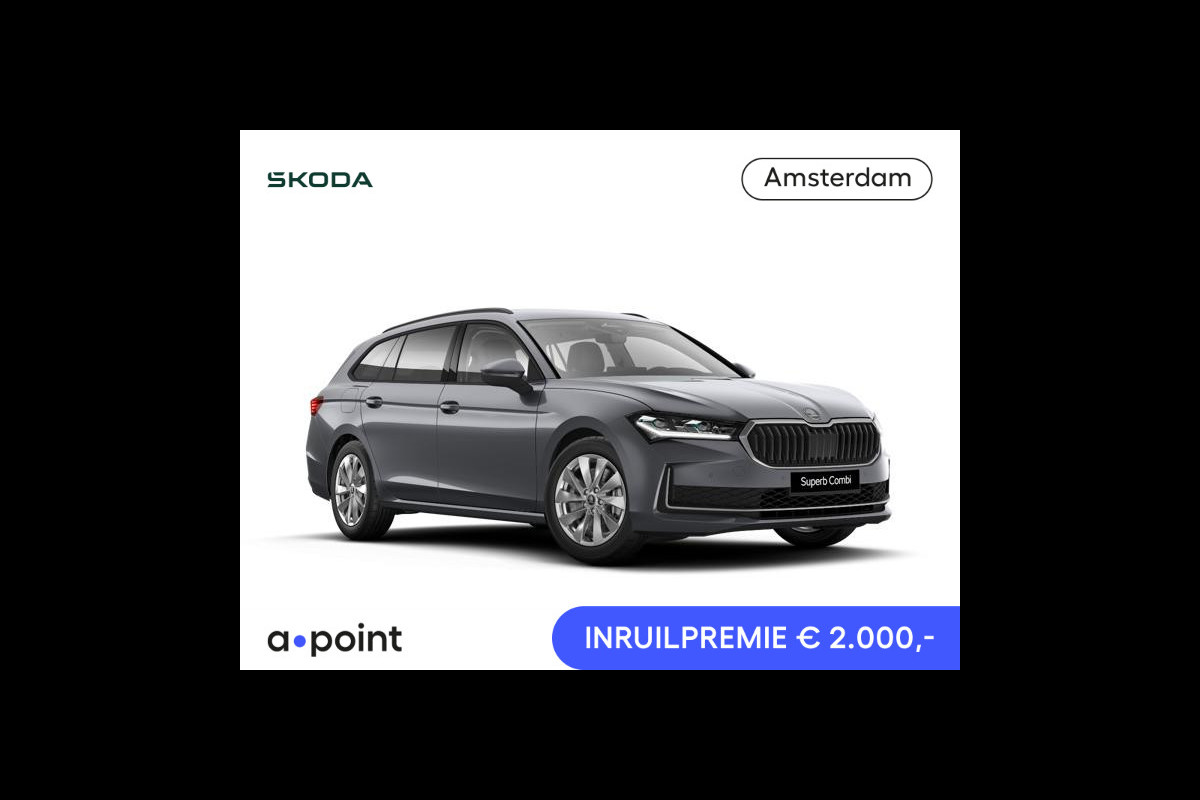 Škoda Superb Combi Business Edition m-HEV 1.5 TSI 150 pk 7 versn. DSG | Light & view | Lounge interieur | Wegklapbare trekhaak | Winterpakket | Reservewiel