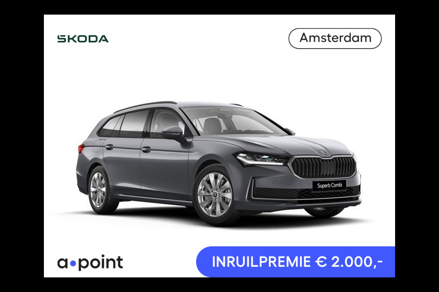 Škoda Superb Combi Business Edition m-HEV 1.5 TSI 150 pk 7 versn. DSG | Light & view | Lounge interieur | Wegklapbare trekhaak | Winterpakket | Reservewiel