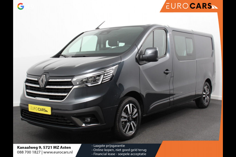 Renault Trafic 2.0 Blue dCi 150 Automaat L2H1 Adv. Dubbele Cabine Navigatie Airco Lichtmetalen velgen Betimmering Trekhaak Camera Parkeer sensoren Dab