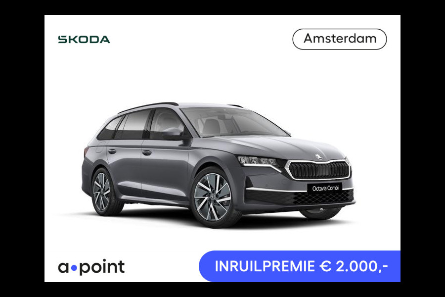 Škoda Octavia Combi Business Edition m-HEV 1.5 TSI 115 pk 7 versn. DSG | Sunset | Wegklapbare trekhaak | 18 inch lichtmetalen velgen Vega Aero zwart
