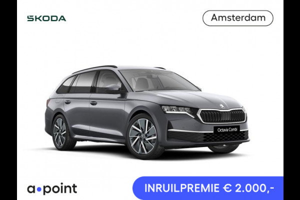 Škoda Octavia Combi Business Edition m-HEV 1.5 TSI 115 pk 7 versn. DSG | Sunset | Wegklapbare trekhaak | 18 inch lichtmetalen velgen Vega Aero zwart