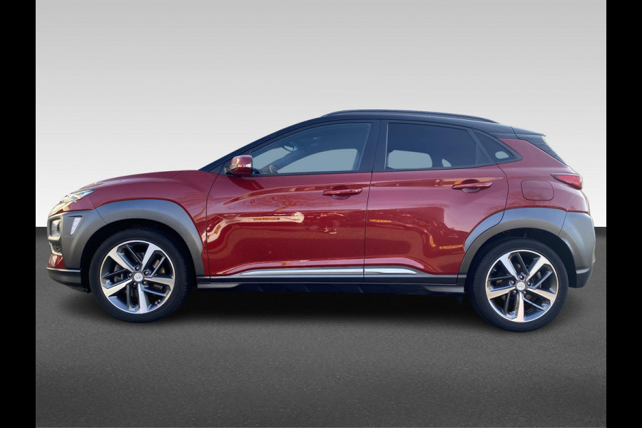 Hyundai Kona 1.6 T-GDI Premium | automaat | 177PK | volleder | trekhaak | stoelverwarming | stoelventilatie | stuurverwarming |