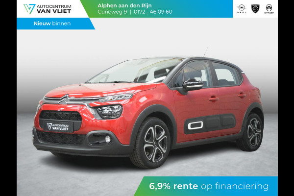 Citroën C3 1.2 PureTech Feel | CRUISECONTROL | CARPLAY | E.C.C. | ZWART DAK |