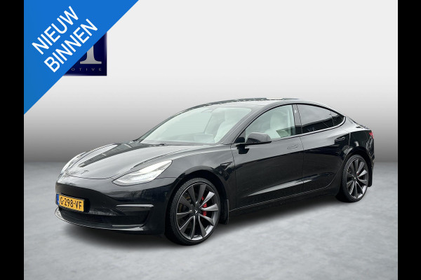Tesla Model 3 Performance AWD 75 kWh VERWACHT | 20 inch velgen (als nieuw) | Zeer nette staat | Rijklaar geleverd incl. 12 mnd Bovag-garantie | Tesla fabrieksgarantie op de hoogvolt accu t/m 13-12-2027 of 192.000 km