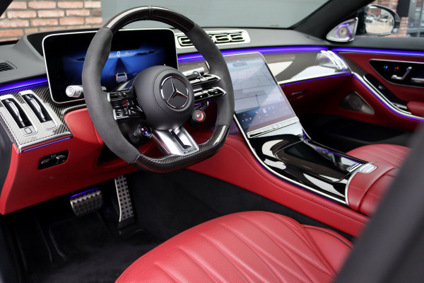 Mercedes-Benz S-Klasse AMG 63 S E Performance | 802pk | Carbon | Achterasbesturing | Distronic+ | Chauffeurspakket | Entertainment Achter | Stoelventilatie | Zonweringspakket | Vlakkenverwarming | Kuitmassage | Burmester High End 4D |