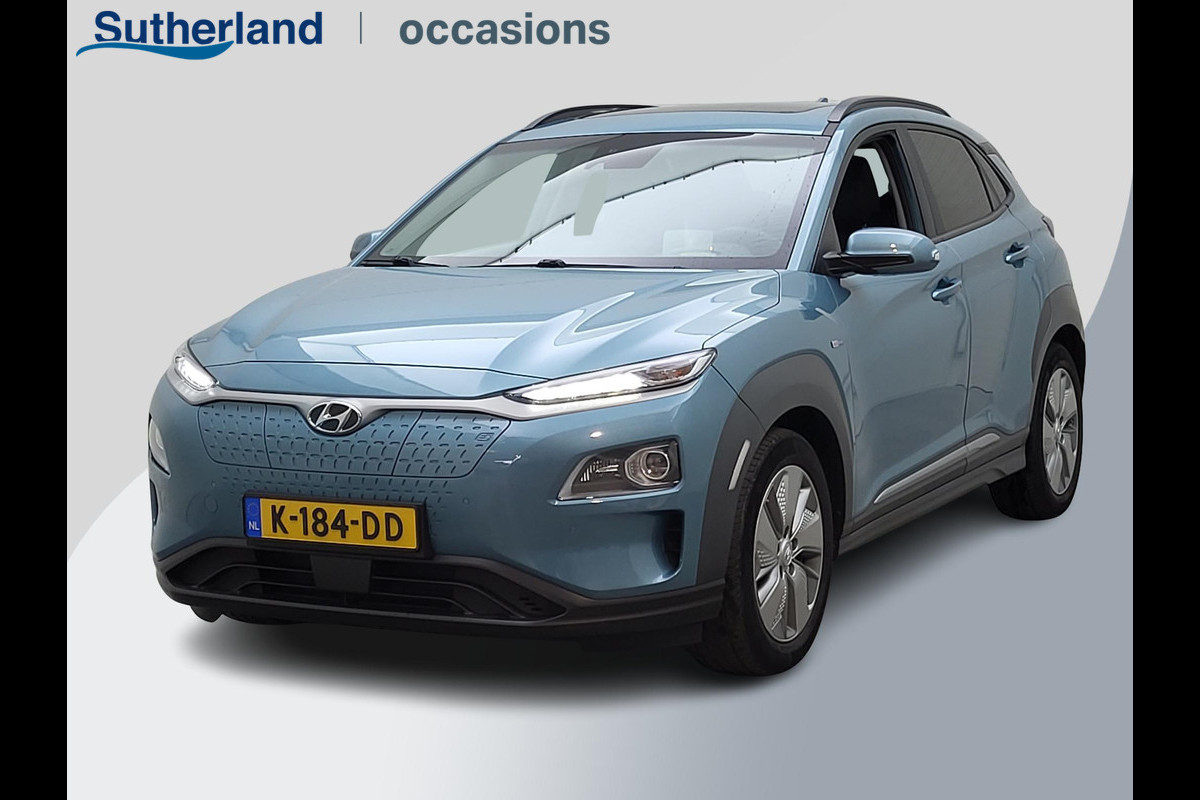 Hyundai Kona EV Premium 64 kWh | Schuifdak | | Lederen bekleding | Head-Up Display | Stoelverwarming / koeling | Krell audio | Camera