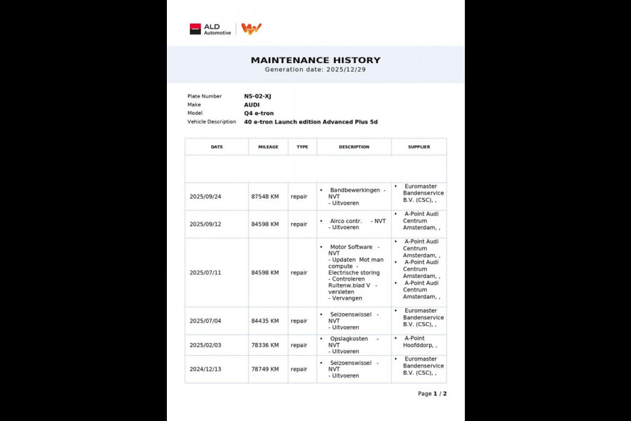 Audi Q4 e-tron 40 Launch edition Advanced Plus 77 kWh|95% SOH|VOLLEDER|ACC|CARPLAY|CAMERA|STOELVERW|NAVI|IN BTW|ORG.NL|1e EIG|NAP|