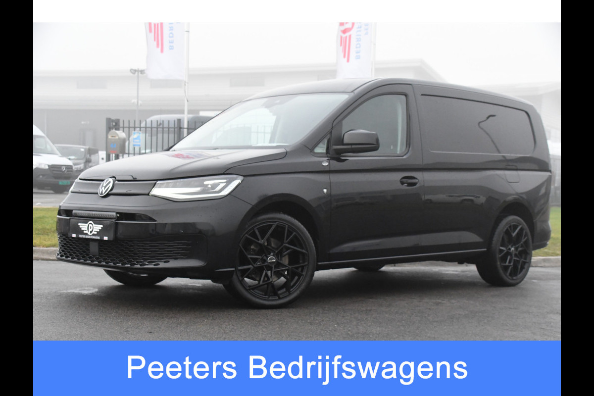 Volkswagen Caddy Cargo Maxi 2.0 TDI Exclusive Black Edition Camera, Cruise, Carplay, LED, Stoelverwarming, Automaat, Trekhaak, Standkachel, Uniek!