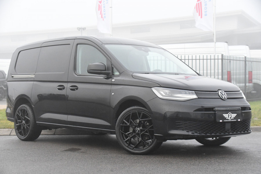 Volkswagen Caddy Cargo Maxi 2.0 TDI Exclusive Black Edition Camera, Cruise, Carplay, LED, Stoelverwarming, Automaat, Trekhaak, Standkachel, Uniek!