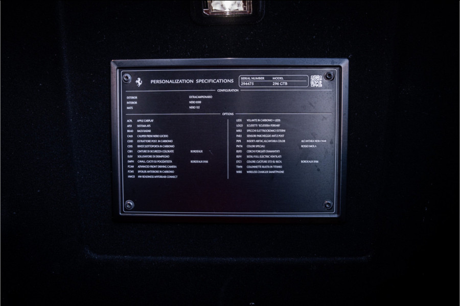 Ferrari 296 GTB 3.0 V6 - Rosso Imola | Origineel NL | Lift | Memory