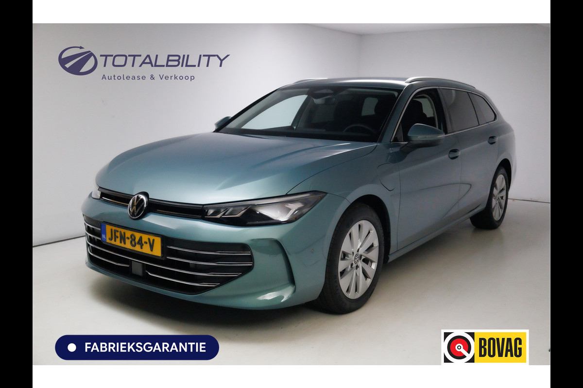 Volkswagen Passat Variant 1.5 eHybrid Buss. 204 PK automaat | Facelift | Travel assist | Stoel &stuurverw. | Elec. klep | Ergo Active stoel met massage, Adaptieve cruise, Camera, Sfeerverlichting