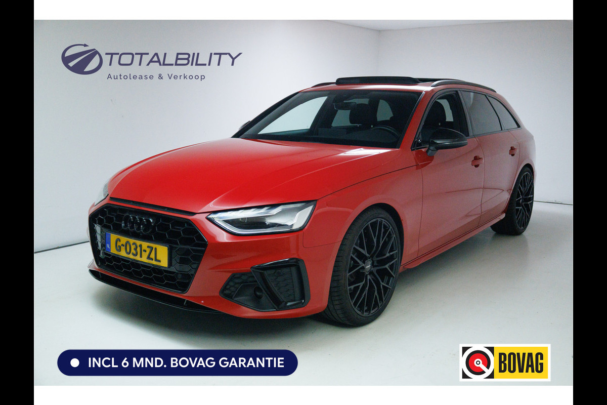 Audi A4 Avant 35 TFSI 3X S-Line 150 PK | NL auto | Black optic | Panoramadak | 1/2 Leer | Virtual dashboard, Adaptive Cruise