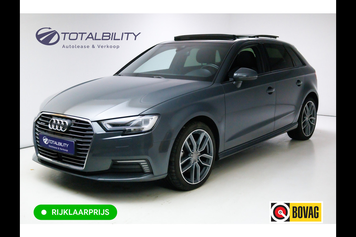 Audi A3 Sportback 40 e-tron 204 PK 2x S-Line | Panoramadak | Adaptive Cruise | Led |Stoelverwarming PDC V+A, Privacy glas, 18 inch