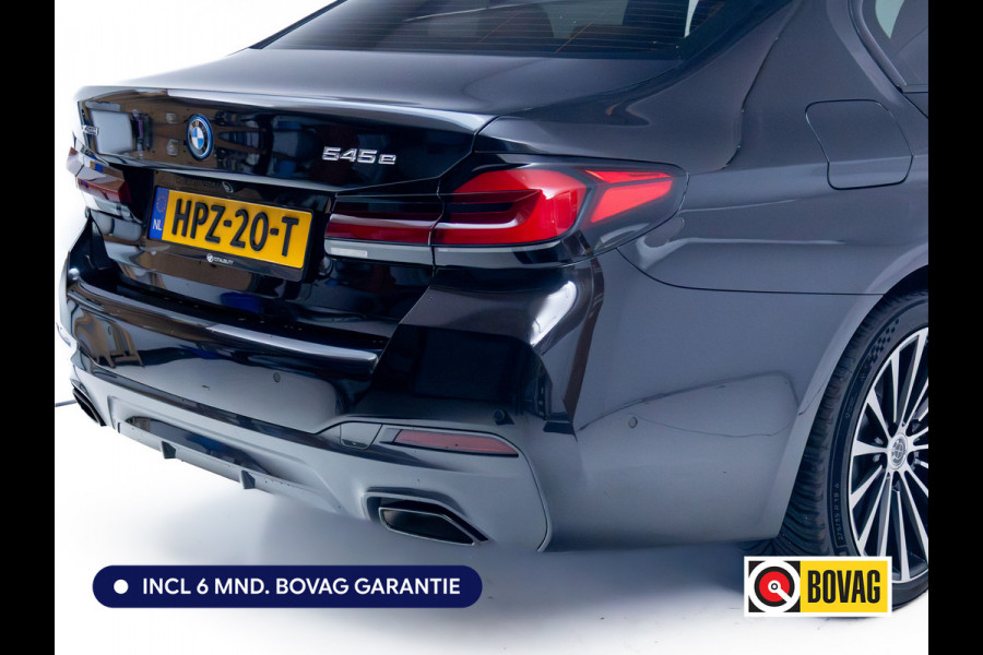 BMW 5 Serie 545e xDrive High Exec. M-sport Black Edition 394 PK automaat | Open Dak | Trekhaak elec. | 360 Camera, Stoel- en stuurverwarming