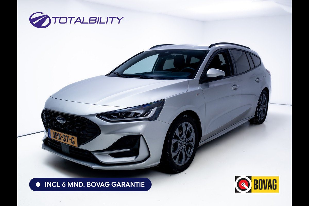 Ford FOCUS Wagon 1.0 EcoBoost Hybrid ST Line 126 PK | Stoel-, Stuur-, en voorruitverwarming | Privacy Glass | Audio Navigatie SYNC4, Cruise, Led, Lendesteun, Parkeerpilot, Parkeersensoren V+A