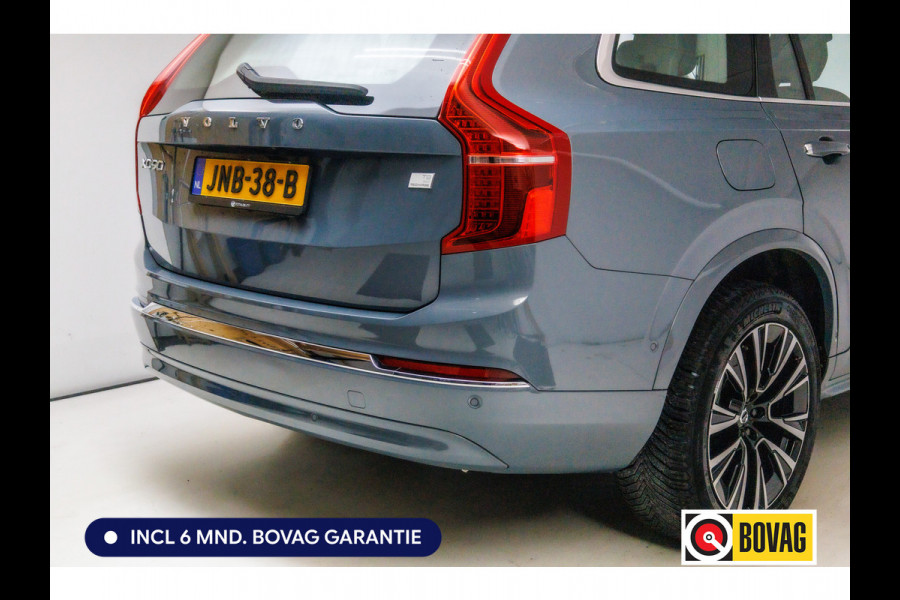 Volvo XC90 2.0 T8 Recharge AWD Ultimate Bright 456 PK Long range | 7 persoons! | Pano | Leer | Headup | All-season Harman Kardon, Stoel-, stuur- & achterbankverw, Elec. voorstoelen met geheugen, Pilot assist, 360 Camera