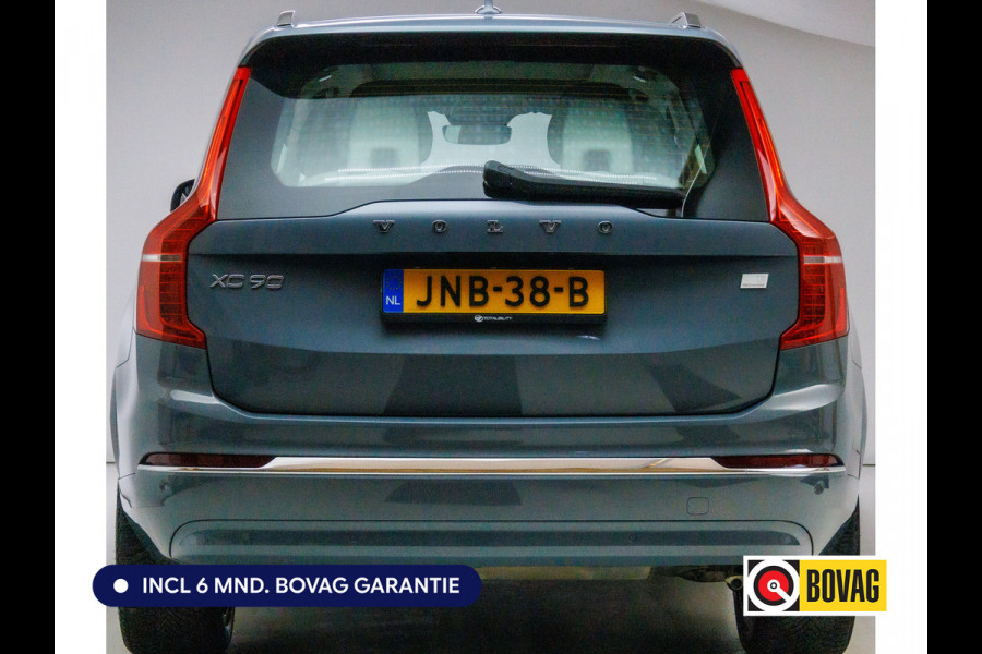 Volvo XC90 2.0 T8 Recharge AWD Ultimate Bright 456 PK Long range | 7 persoons! | Pano | Leer | Headup | All-season Harman Kardon, Stoel-, stuur- & achterbankverw, Elec. voorstoelen met geheugen, Pilot assist, 360 Camera